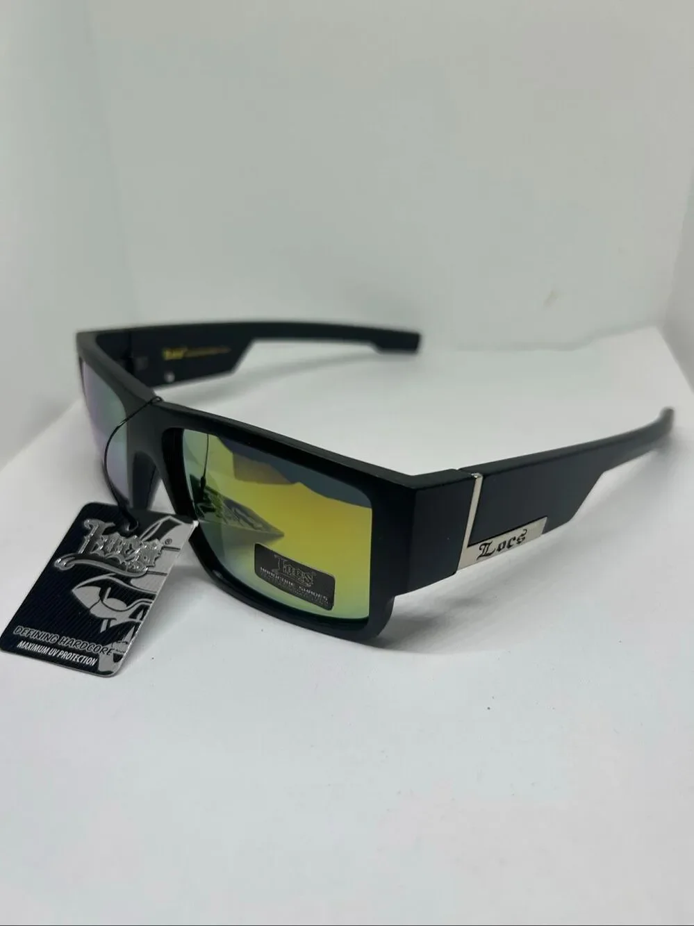 Locs Mirrored Wraparound Sunglasses | UV Protection | New with Tags